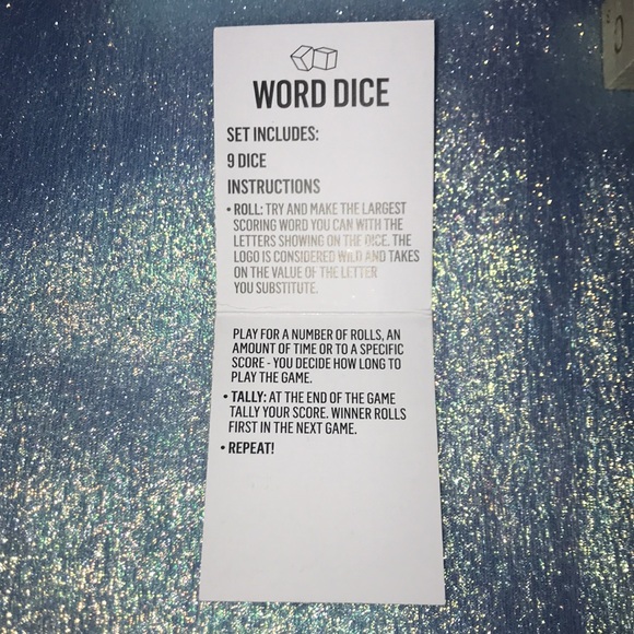 6/$15 Word Dice Game Set - Picture 2 of 4
